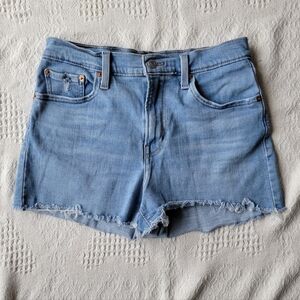 Levi's High Rise Casual Summer Cotton/Viscose Mix Denim Jean Short's